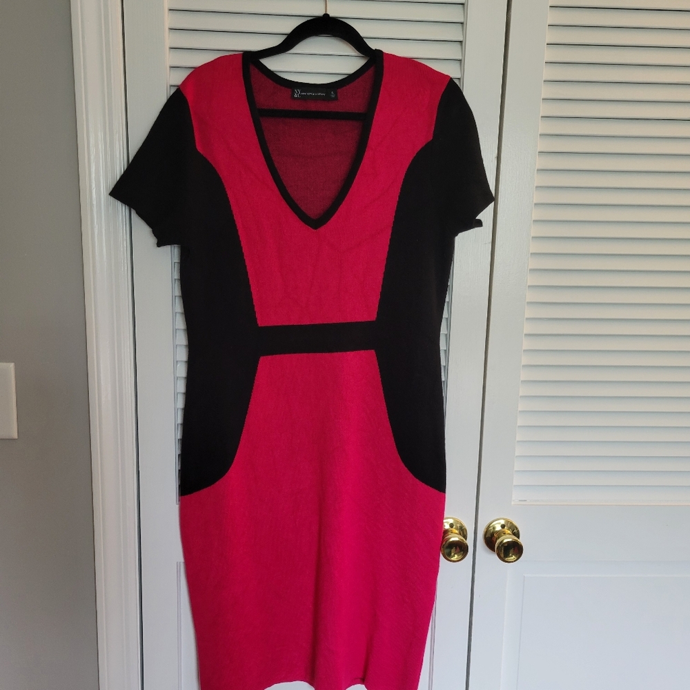 Chic Black and Pink Dress